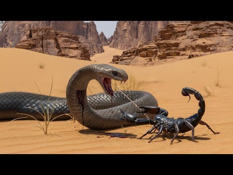 King Cobra vs Giant Scorpion: Desert's Ultimate Deathmatch