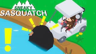 Sasquatch Pushes Bear Into A Pond! - Sneaky Sasquatch