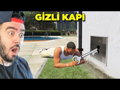 FRANKLIN KANLI EVIN GIZLI KAPISINI AÇTI GIRDI IÇERI - GTA 5 MODS