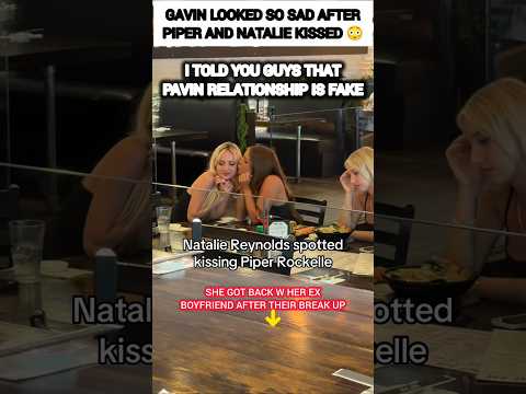 Gavin LOOKED SO SAD after Piper Rockelle kissed Natalie 😳#shorts #trending #viral #shortvideo #love