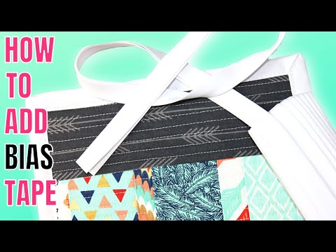 HOW TO SEW BIAS TAPE ONTO ANY SEWING PROJECT / EASY BEGINNER SEWING TUTORIAL