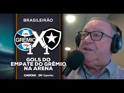 OS GOLS DE GRÊMIO 1x1 BOTAFOGO NA NARRAÇÃO DE PEDRO ERNESTO DENARDIN | 24/09/2025