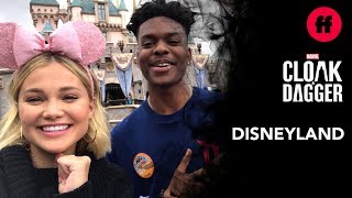 Marvel’s Cloak & Dagger Cast in Disneyland | Olivia Holt & Aubrey Joseph Enjoy The Magic of Disney video