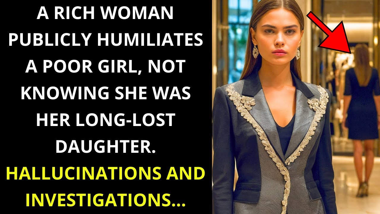 RICH WOMAN HUMILIATES POOR GIRL, NOT KNOWING SHE WAS HER LONG-LOST DAUGHTER...