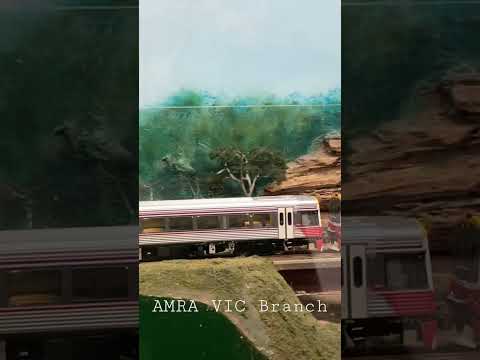 V/line Sprinter passing over a viaduct