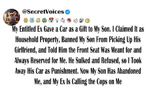 My Entitled Ex Gave a Car as a Gift to My Son. I Claimed It as Household Property, Banned My Son ...