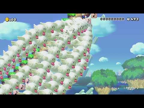 爽快！ダッシュマリオ　keep run (修正版) by サブ　りょんりょん - Super Mario Maker - No Commentary 1bn