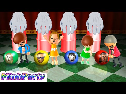 Wii Party Minigames Collection Dr.Mario Vs Theo Vs Lucia Vs Matt