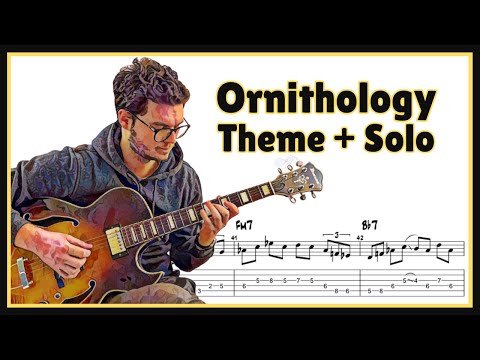Song Tutorial & Cover | Ornithology | Guitar Cover | TABS On Screen