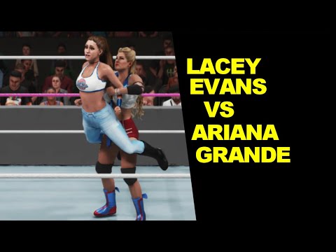 WWE 2K19 Ariana Grande vs Lace Evans - Extreme Rules