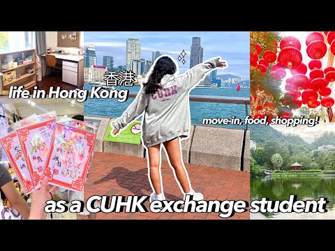 Life in HONG KONG as a CUHK exchange student! | move-in, food, shopping! 💖✨