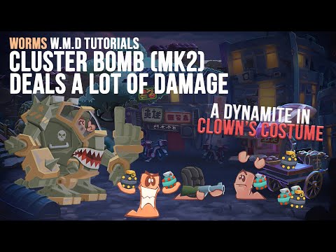 Cluster Bomb (Mk2) Deals a Lot of Damage | Tips, Tricks & Tactics🧭| Worms WMD Tutorials🎥