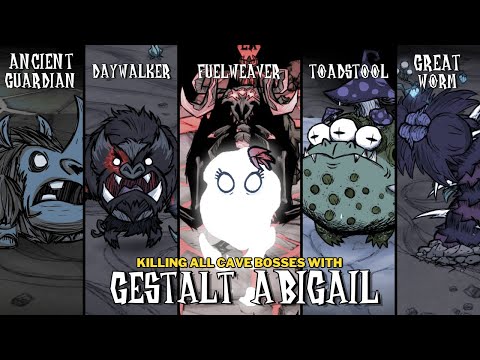 DESTROYING BOSSES WITH GESTALT ABIGAIL!! All Cave Boss Vs Lunar Abigail (Solo) - Don't Starve | BETA
