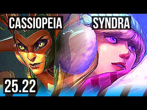 CASSIOPEIA vs SYNDRA (MID) | EUW Diamond | 25.22
