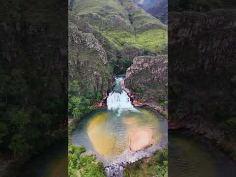 São Roque de Minas . MG .Cachoeira do Carlinhos. Serra da canastra , Minas Gerais , Brasil .
