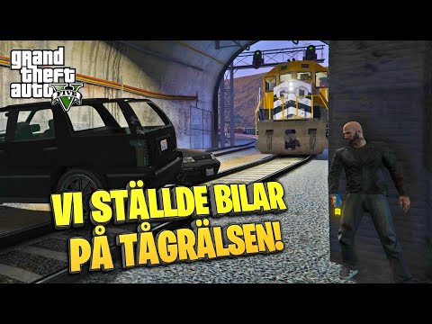 VI STÄLLDE BILAR PÅ TÅGRÄLSEN!