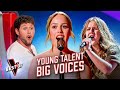 YOUNG TALENTS With HUGE VOICES Blow Away The Coaches In The Blind Auditions Of The Voice