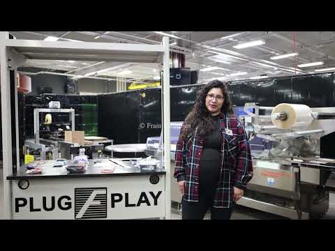 Fuji Formost Alpha 8 FW3410B Flow Wrapper with Wexxar 505S/252TB Case Sealer Demonstration