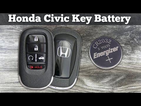 How To Change 2022 - 2023 Honda Civic Key Fob Battery - Replace Replacement Remote Fob Batteries