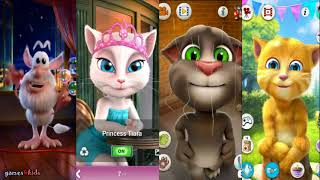 My Talking Tom Angela Ginger Booba 4 funny game cartoon for kids