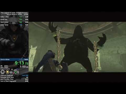 Twilight Princess Goron Mines IL Any% Speedrun in 9:58
