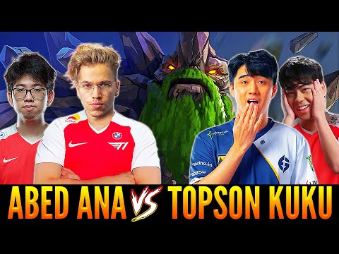 ABED 2 Games With Tiny on Mid | First Game ABED and ANA meet TOPSON and KUKU in a Fun Game | Dota 2