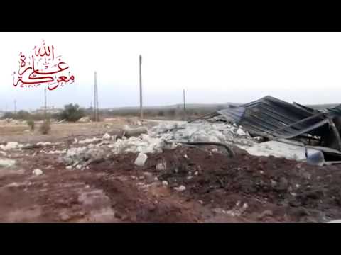 جولة ميدانية داخل حاجز قصر النونة في ريف حماة الشمالي بعد السيطرة عليه ضمن مجريات معركة غارة الله