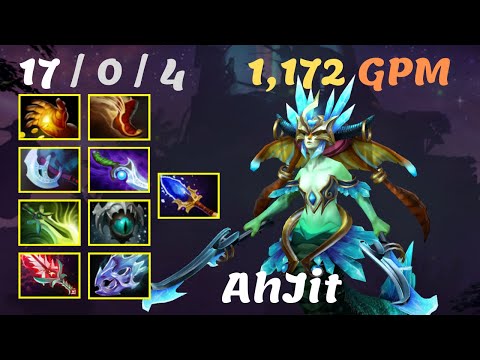 AhJit Naga Siren - Zero Death 8 Slots 1172 GMP Full Gameplay Dota 2 Patch 7.22f
