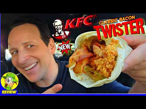 KFC® Classic Bacon Twister Review 👴🏻🥓🍗🌪️ Does The Pepper Mayo ROCK?! 🤔 Peep THIS Out! 🕵️‍♂️