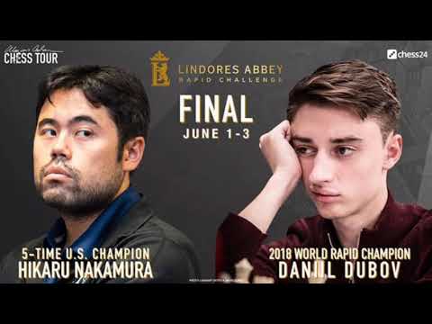 Nakamura Destroys Dubov in Round 1 of Lindores Abbey Rapid Finals 2020