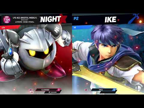 LFG 22 Losers Semis - Cloaked (Metaknight) Vs I4SU (Ike) Bristol Smash Ultimate Weekly - SSBU