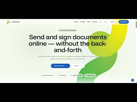 SignSurio video preview
