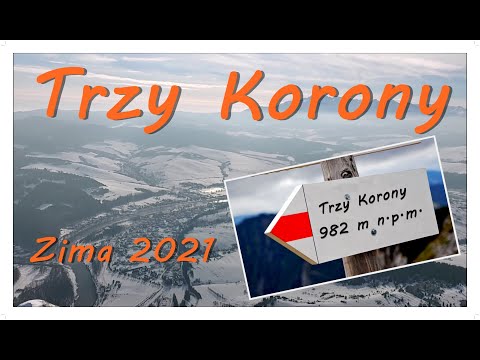 Trzy Korony w Pieninach w zimowym klimacie.