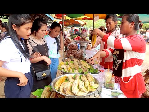 Popular Lunch Food Market at Oudong Hillside Resort