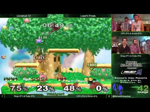 Construct 12 - Slogs & Fade vs CFR & Zicore - Melee 2v2 Loser's Finals