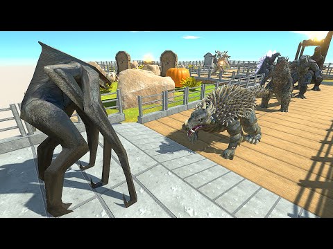 MUTO FEMALE BARRACKS DEATH RUN VS ALL GODZILLA - Animal Revolt Battle Simulator