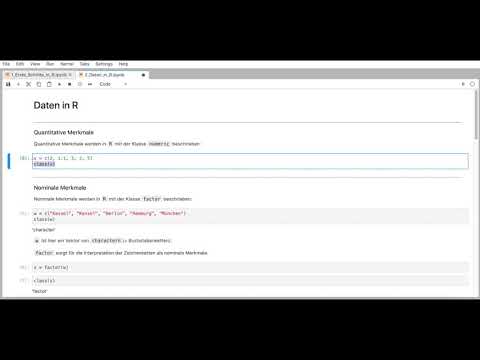 1.R: Grundbegriffe der deskriptiven Statistik in R