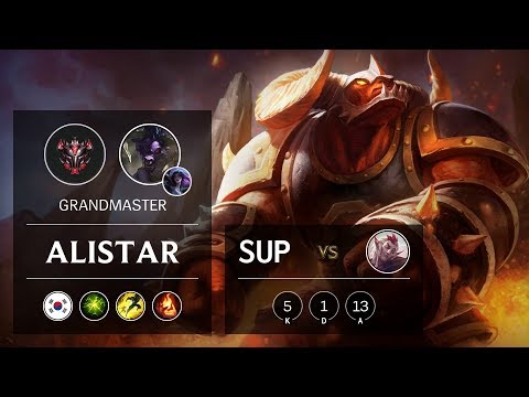 Alistar Support vs Rakan - KR Grandmaster Patch 9.21