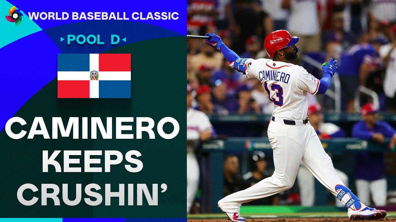 CAMINERO AGAIN! Junior Caminero hits a three-run home run for Team Dominican Republic! 🇩🇴