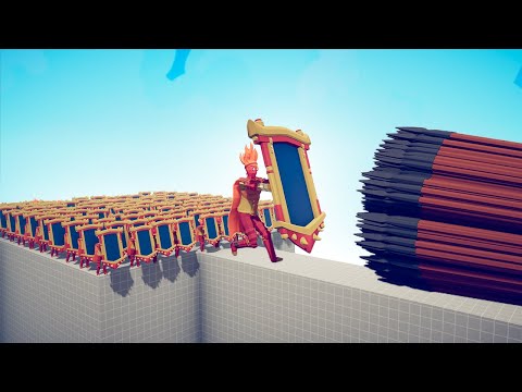 100x FIRE MIRROR SHIELD vs EVERY GOD - TABS | Totally Accurate Battle Simulator 2023