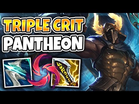 THE FASTEST ONE SHOT IN THE GAME?! TRIPLE CRIT PANTHEON IS A CHEAT CODE - League of Legends