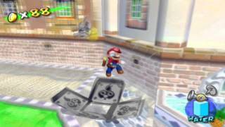 Super Mario Sunshine - Delfino Plaza - Turbo Nozzle Fun (Shine Sprite)