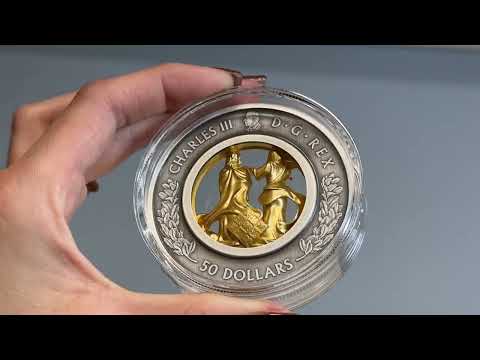 Canada 2025 $50 Multidimensional Allegories of Justice and Truth Pure Silver Coin