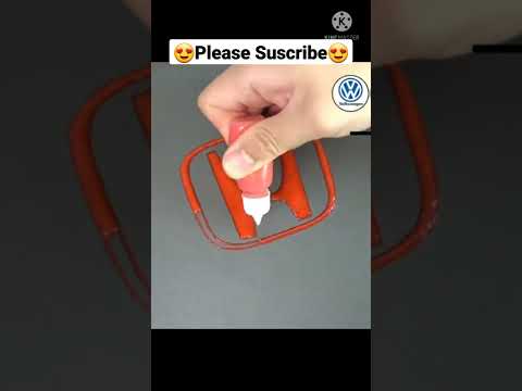 pancake art of the honda logo #shorts #pancakeart #artsandcrafts #honda #carlogo