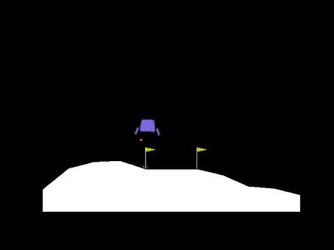 Reinforcement learning agent (MuZero) on LunarLander