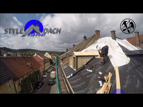 Gaube schalen und Schalungsbahn verlegen im Zeitraffer - Gernbach