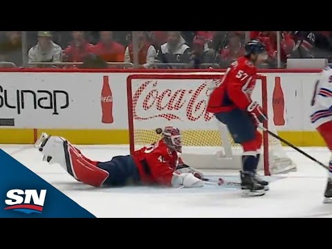 Logan Thompson's Flubbed Pass Gives Rangers A Free Goal