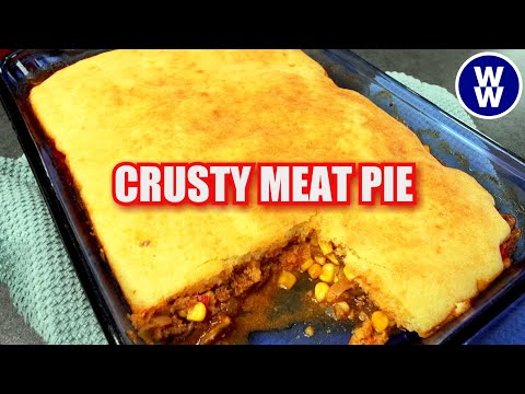 ✨Crusty Meat Pie- Viewer Recipe Lightened Up! WW Cozy Comfort Food✨ Weight Watchers Dinner Meal Prep