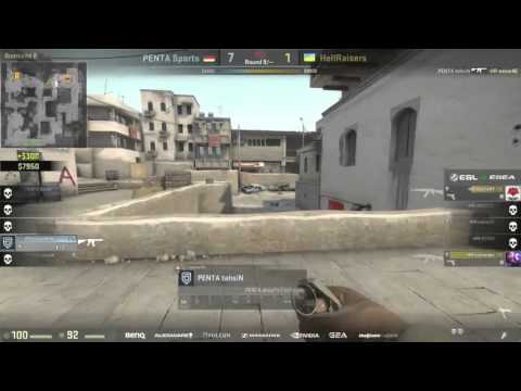 tahsiN 1v4 and Ninja Defuse   HellRaisers vs PENTA Sports   ESL ESEA Pro League Season 2