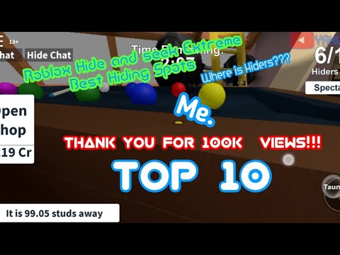 Top 10 Roblox Hide and Seek Extreme Best Hiding Spots